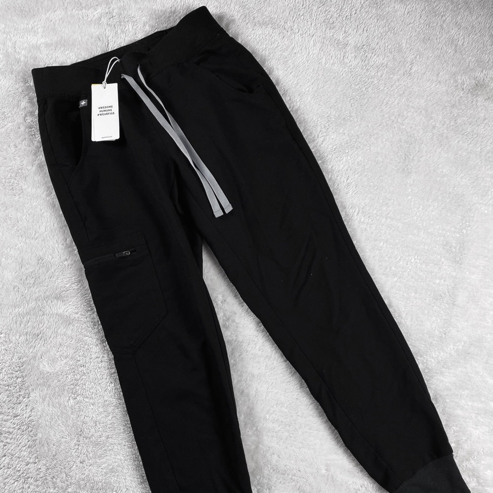 FIGS Black Zamora Jogger Scrubs Size XXS